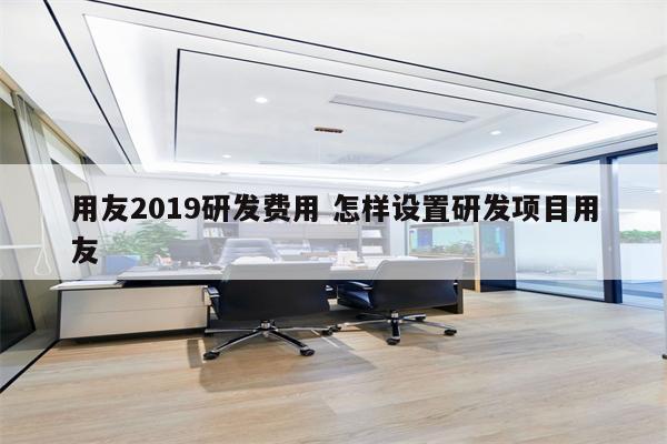 用友2019研发费用 怎样设置研发项目用友