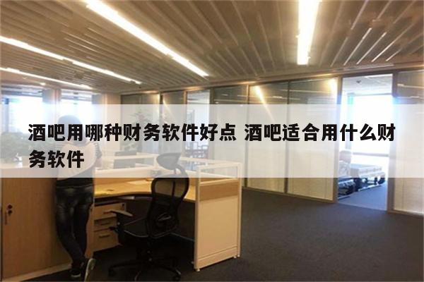 酒吧用哪种财务软件好点 酒吧适合用什么财务软件