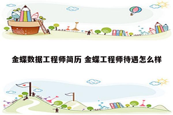 金蝶数据工程师简历 金蝶工程师待遇怎么样