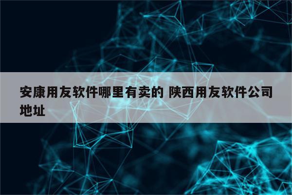 安康用友软件哪里有卖的 陕西用友软件公司地址