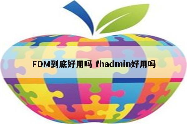 FDM到底好用吗 fhadmin好用吗