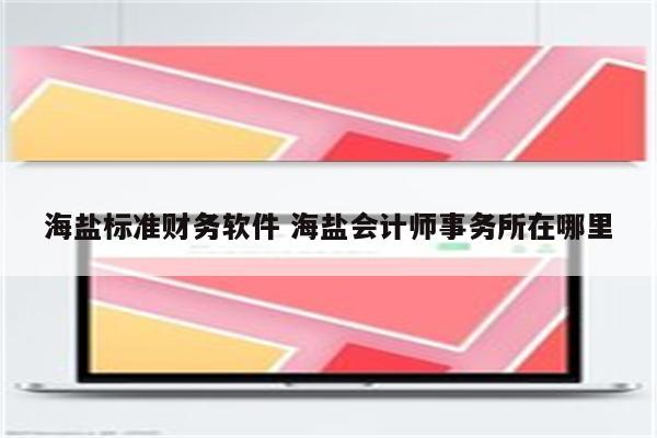 海盐标准财务软件 海盐会计师事务所在哪里