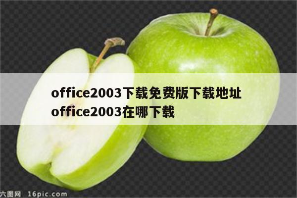 office2003下载免费版下载地址 office2003在哪下载