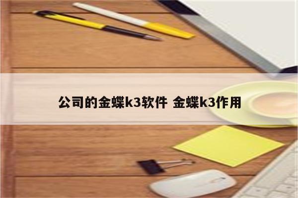 公司的金蝶k3软件 金蝶k3作用