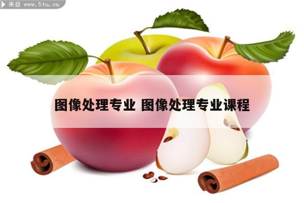 图像处理专业 图像处理专业课程