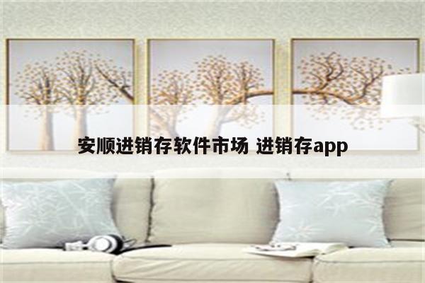 安顺进销存软件市场 进销存app