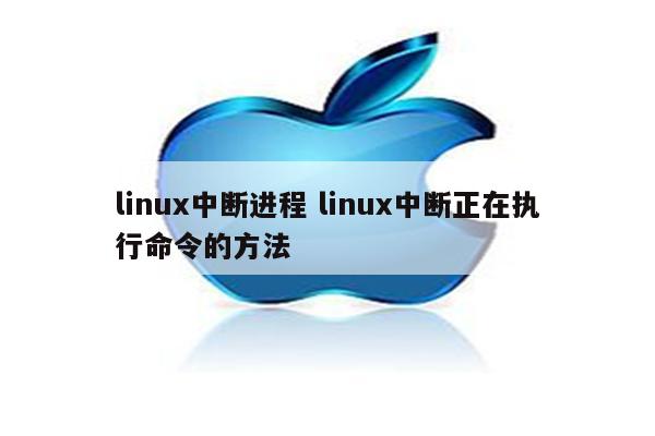 linux中断进程 linux中断正在执行命令的方法