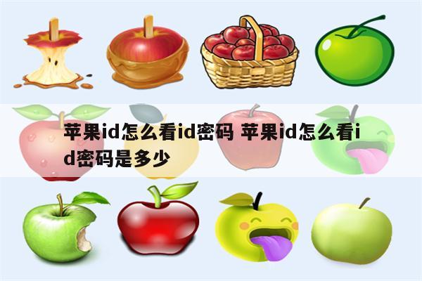 苹果id怎么看id密码 苹果id怎么看id密码是多少