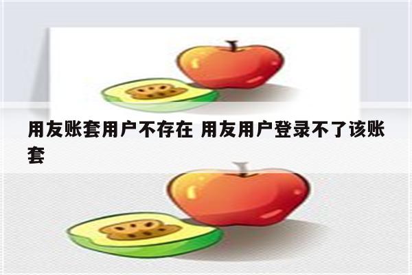 用友账套用户不存在 用友用户登录不了该账套