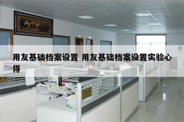 用友基础档案设置 用友基础档案设置实验心得