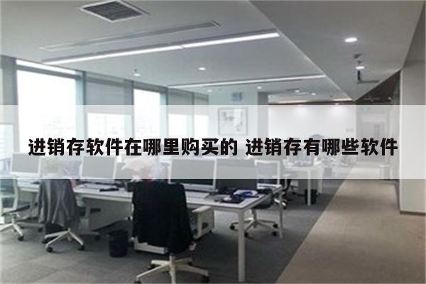 进销存软件在哪里购买的 进销存有哪些软件