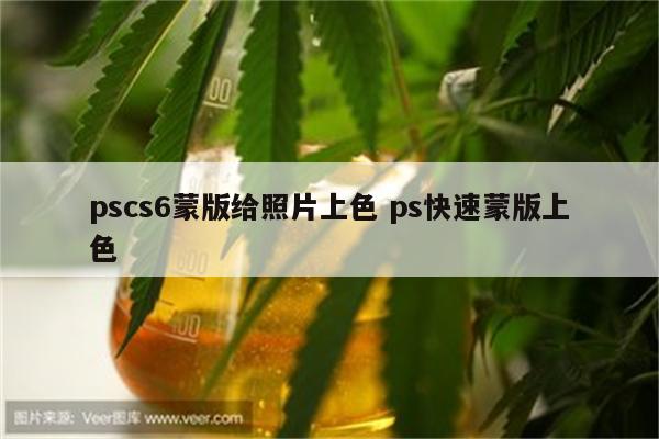 pscs6蒙版给照片上色 ps快速蒙版上色
