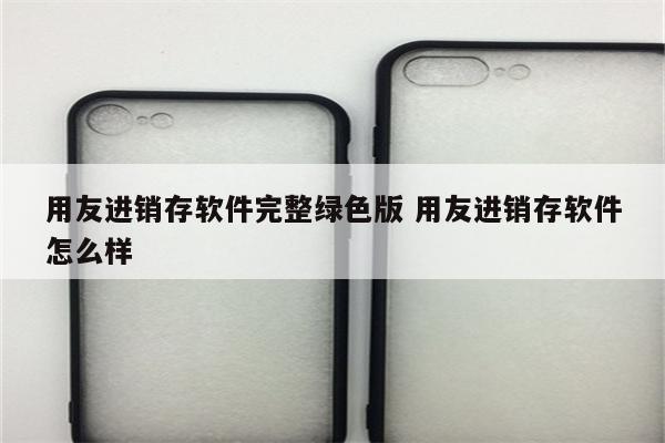 用友进销存软件完整绿色版 用友进销存软件怎么样