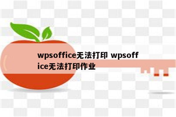 wpsoffice无法打印 wpsoffice无法打印作业
