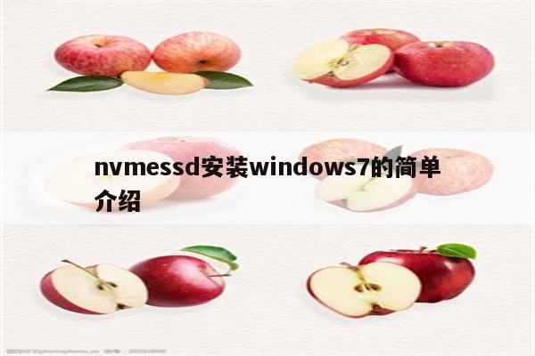 nvmessd安装windows7的简单介绍