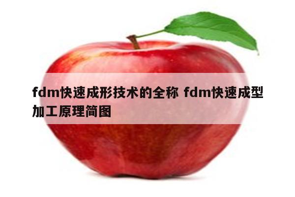 fdm快速成形技术的全称 fdm快速成型加工原理简图