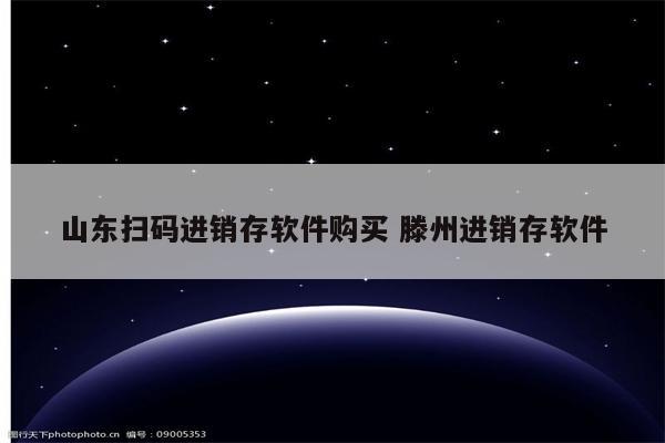 山东扫码进销存软件购买 滕州进销存软件