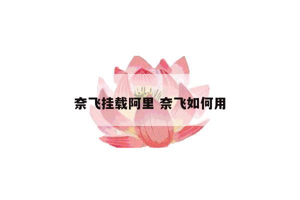 奈飞挂载阿里 奈飞如何用