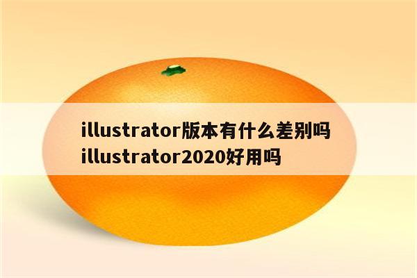 illustrator版本有什么差别吗 illustrator2020好用吗