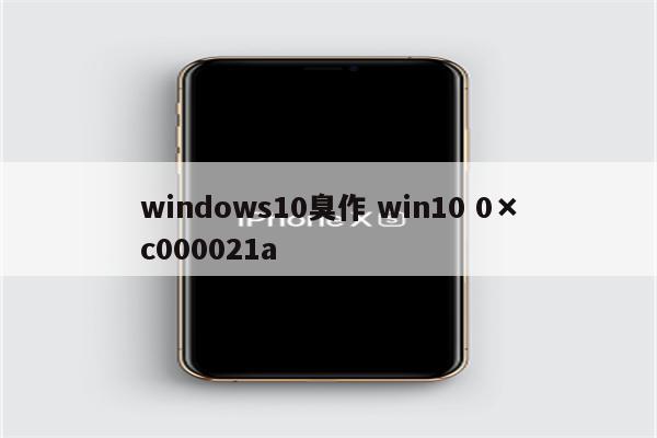 windows10臭作 win10 0×c000021a