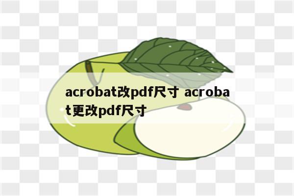 acrobat改pdf尺寸 acrobat更改pdf尺寸