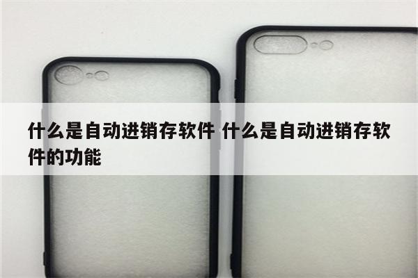 什么是自动进销存软件 什么是自动进销存软件的功能