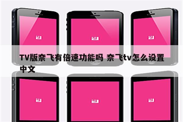 TV版奈飞有倍速功能吗 奈飞tv怎么设置中文
