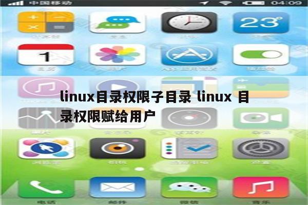 linux目录权限子目录 linux 目录权限赋给用户