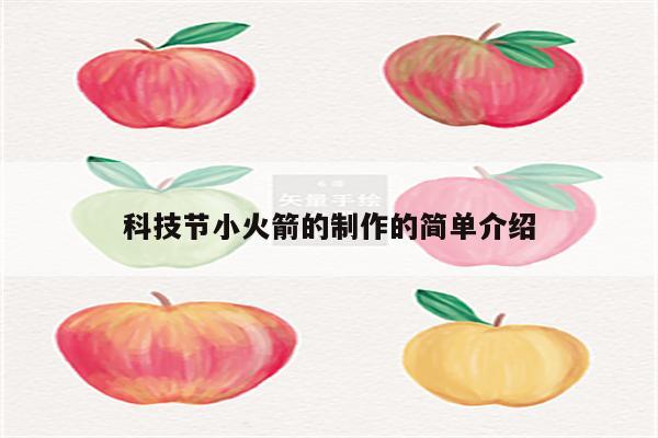 科技节小火箭的制作的简单介绍