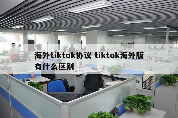 海外tiktok协议 tiktok海外版有什么区别