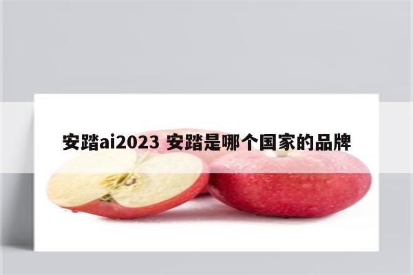 安踏ai2023 安踏是哪个国家的品牌