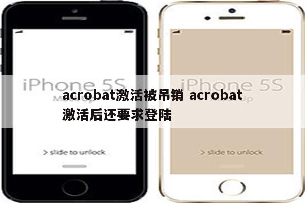 acrobat激活被吊销 acrobat激活后还要求登陆