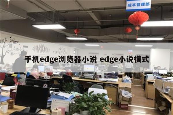 手机edge浏览器小说 edge小说模式