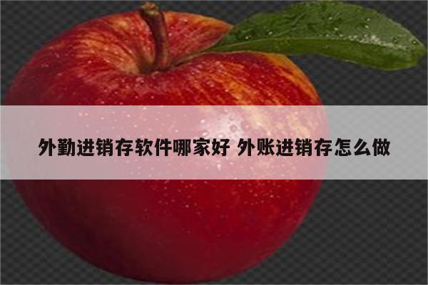 外勤进销存软件哪家好 外账进销存怎么做