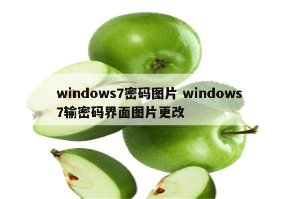 windows7密码图片 windows7输密码界面图片更改