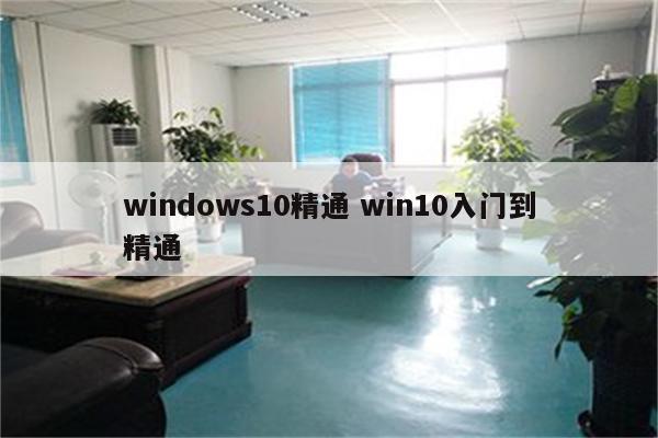 windows10精通 win10入门到精通