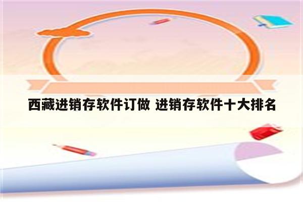 西藏进销存软件订做 进销存软件十大排名