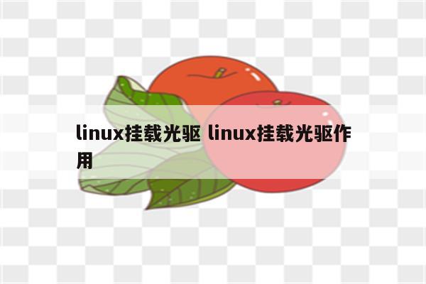 linux挂载光驱 linux挂载光驱作用