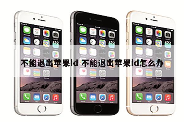 不能退出苹果id 不能退出苹果id怎么办