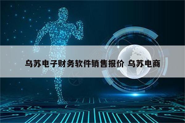 乌苏电子财务软件销售报价 乌苏电商