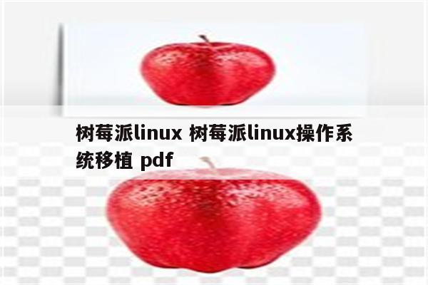 树莓派linux 树莓派linux操作系统移植 pdf