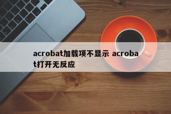 acrobat加载项不显示 acrobat打开无反应