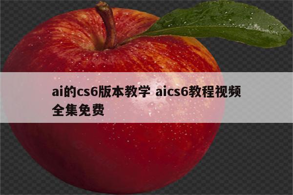 ai的cs6版本教学 aics6教程视频全集免费