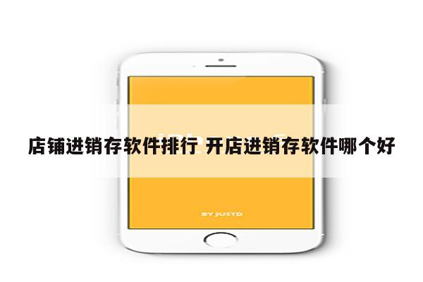 店铺进销存软件排行 开店进销存软件哪个好