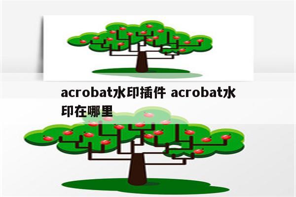 acrobat水印插件 acrobat水印在哪里
