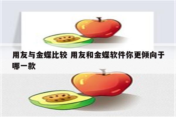 用友与金蝶比较 用友和金蝶软件你更倾向于哪一款