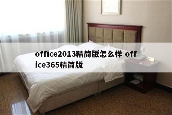 office2013精简版怎么样 office365精简版
