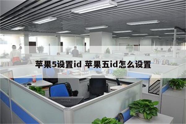 苹果5设置id 苹果五id怎么设置