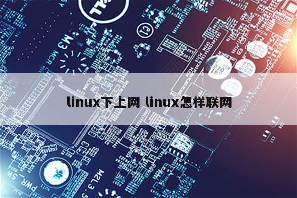 linux下上网 linux怎样联网