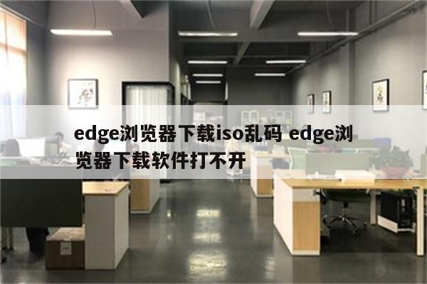 edge浏览器下载iso乱码 edge浏览器下载软件打不开